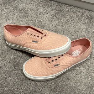 New VANS Authentic ( Woven Check ) Spanish Villa ( Pink )